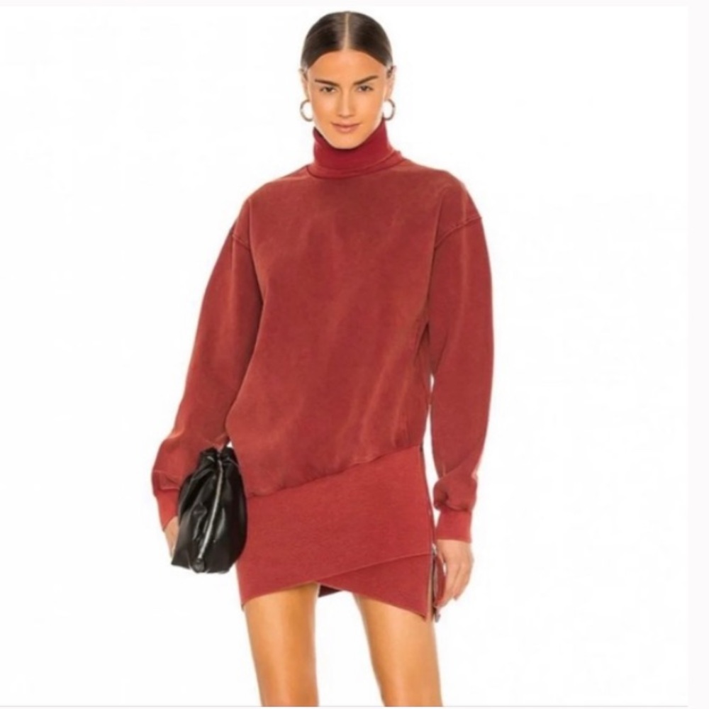 Young Fabulous and Broke Asymmetrical Turtleneck Sweatshirt Mini Dress NWT (Y)